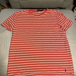 Ralph Lauren Red and White Striped Tee